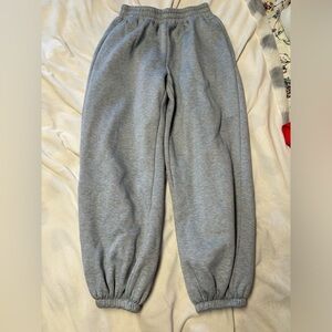 Gray sweatpants
